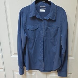 Columbia Navy Long-Sleeve Shirt
